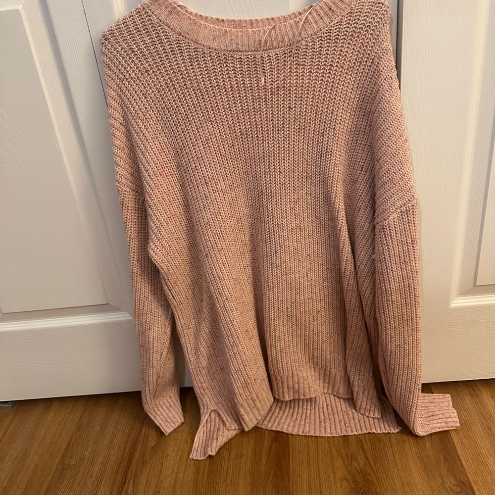 Cozy Pink Knit Sweater
